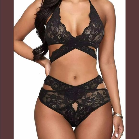 2 Peice Women Sexy-Lingerie Bralette Bra and Panty - Picture 1 of 4